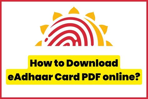 Learn more about Aadhaar enrolment, update and PVC card services. . Eaadhaar download